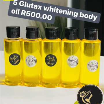 5 x Glutax Whitening Body Oil